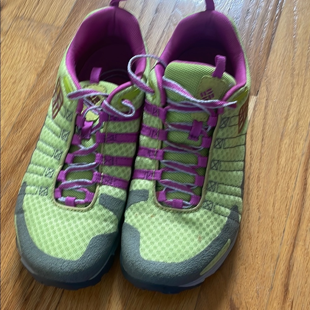 Columbia Green and Purple Hiking Shoes